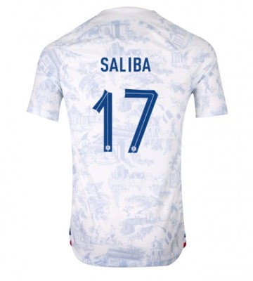Frankrig William Saliba #17 Replika Udebanetrøje VM 2022 Kortærmet